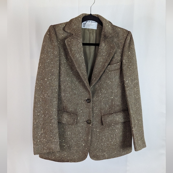 Vintage Other - Canadian Opera Company brown wool woven blazer